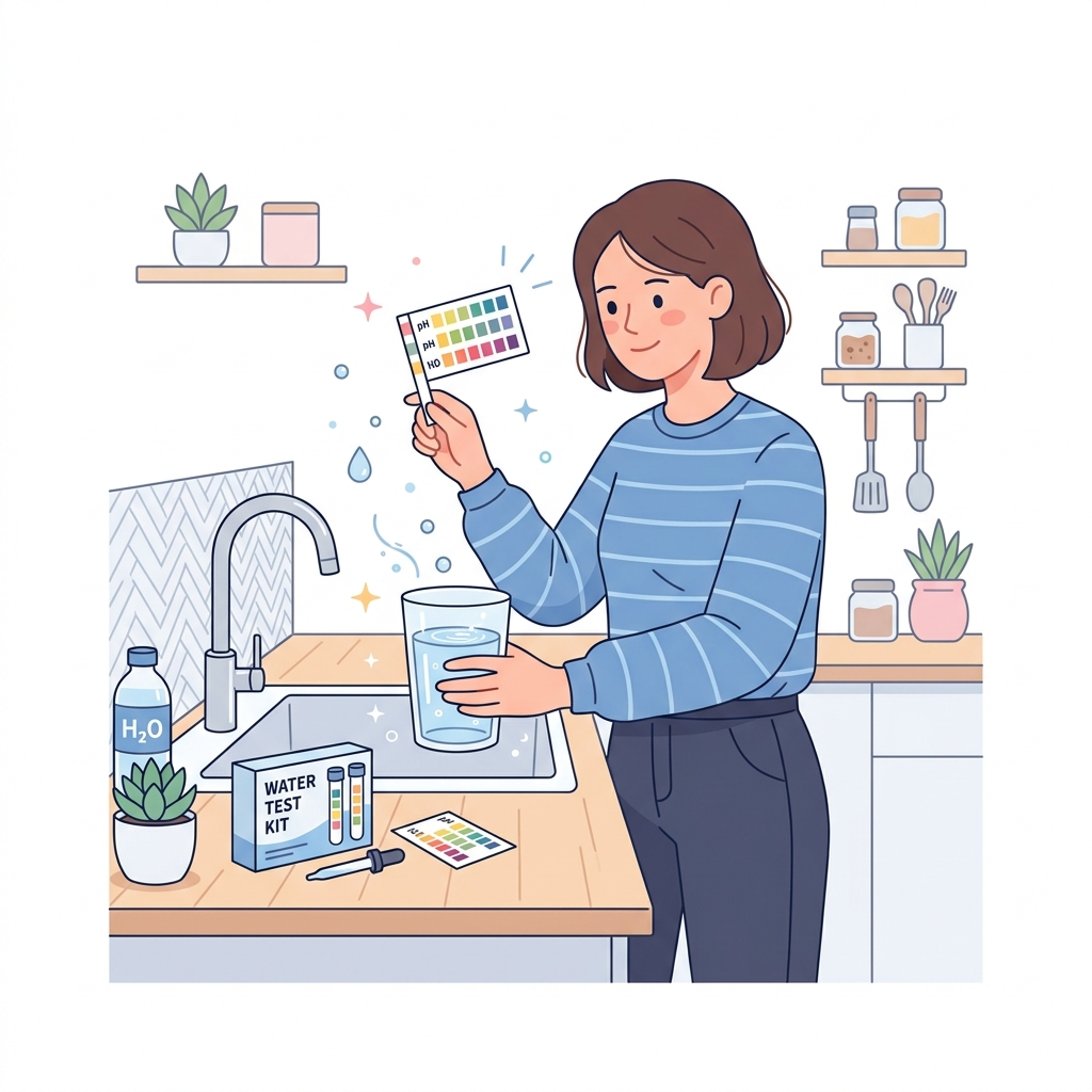 Water check and hardness test illustration